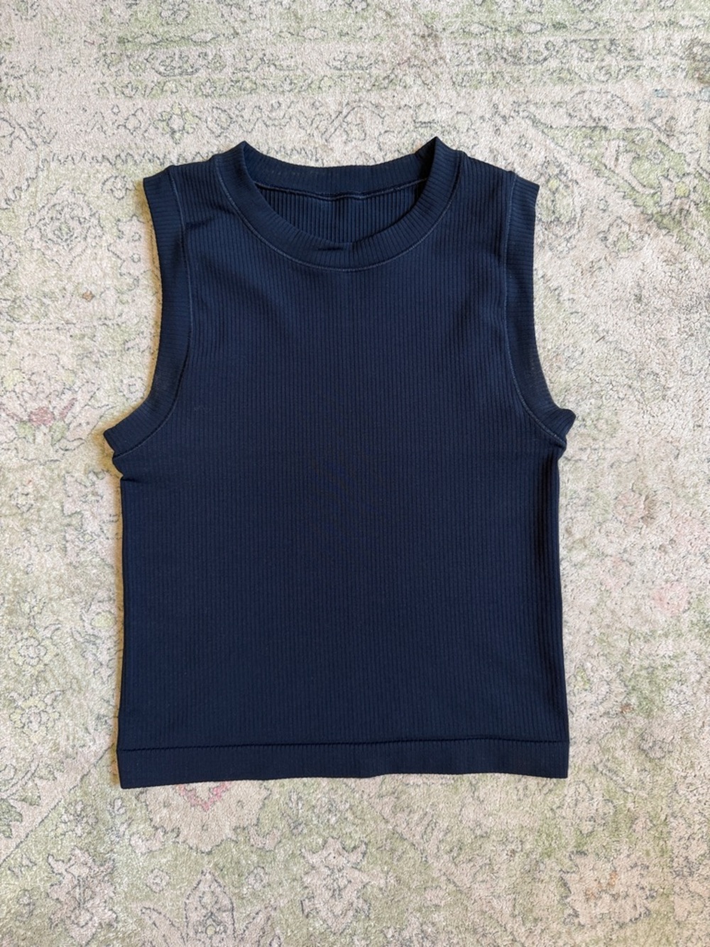 Athleta Ribbed Tank Top - Navy